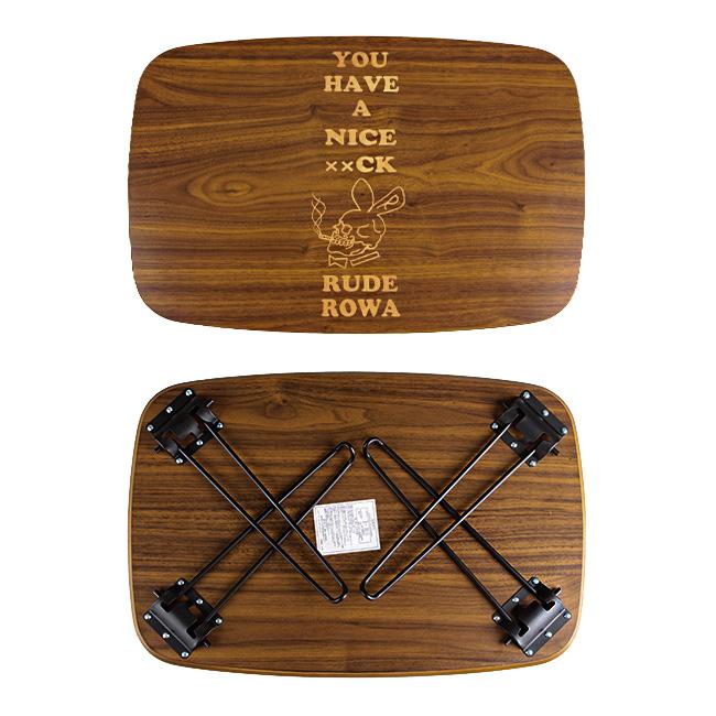 最大42% 1/18限定 テーブル 折りたたみ ローテーブル アンティーク調 ちゃぶ台 RUDE ROWA LOW TABLE LARGE TATOO×INTERRIOR | ブランド登録なし | 03