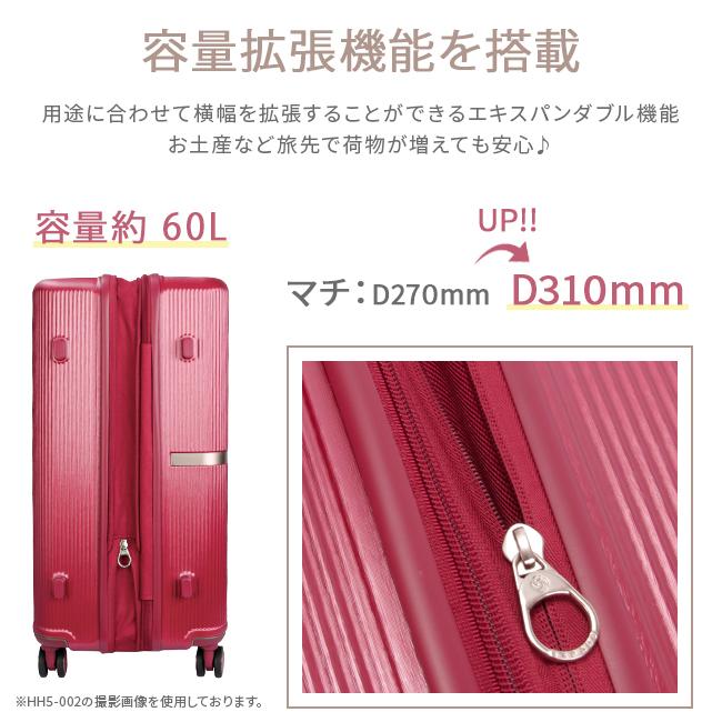 最大42% 9/15限定 サムソナイト スーツケース Mサイズ 53L/60L 軽量 拡張 中型 静音キャスター キャリーケース Samsonite Minter  SPINNER61 HH5-006 | Samsonite | 17