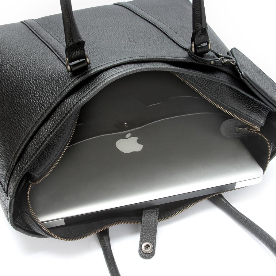 最大42% 1/18限定 エルゴポック ビジネストートバッグ メンズ ブランド レザー 本革 大容量 日本製 通勤 肩掛け 大きめ ファスナー付き A4 B4 HERGOPOCH HM-TT | HERGOPOCH | 10