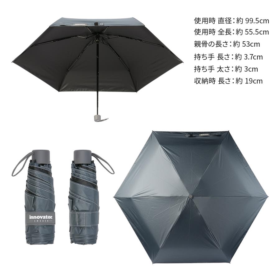 最大50% 1/8限定 イノベーター 折りたたみ傘 晴雨兼用 手動開閉 軽量 日傘 遮光 UVカット コンパクト 53cm innovator IN-53M | innovator | 10