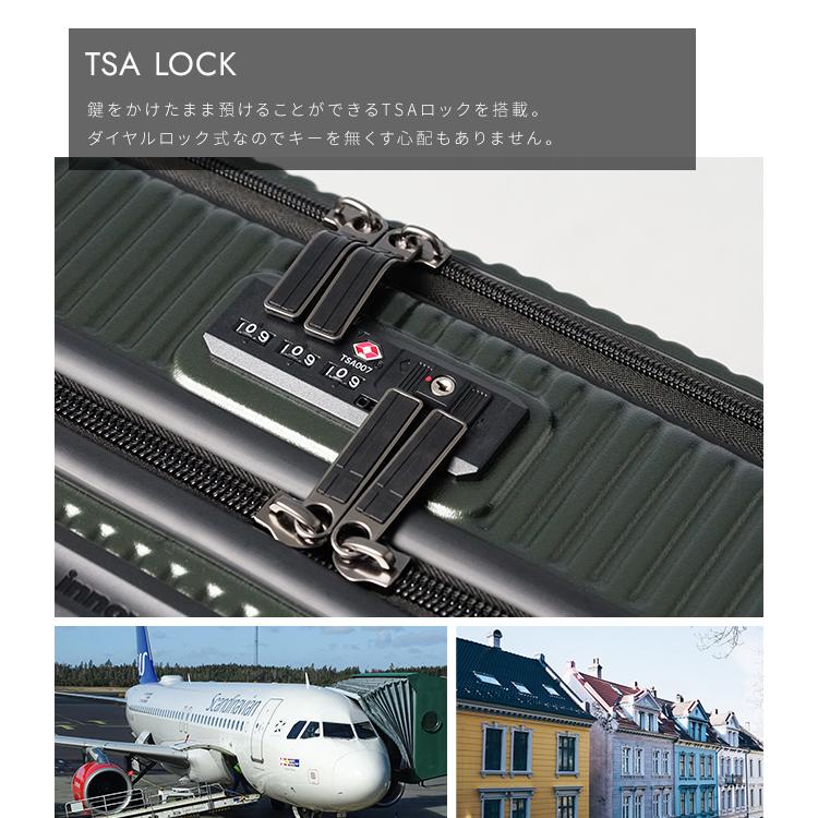 最大51% 4/22限定 2年保証＋特典 イノベーター スーツケース Mサイズ 55L INV155 フロントオープン ストッパー 軽量 中型 くすみカラー innovator sgpr | innovator | 13