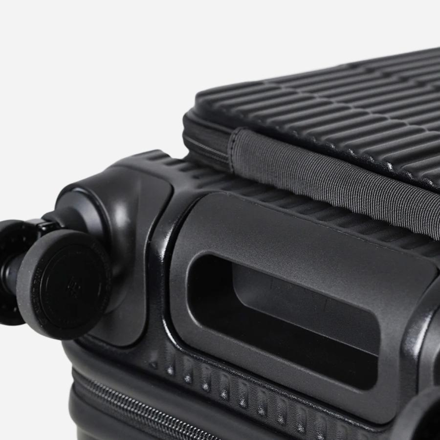 最大53% 3/1まで 2年保証＋特典 限定色 イノベーター スーツケース Mサイズ 55L INV155 フロントオープン ストッパー付き 軽量 中型 黒 ブラック innovator | innovator | 38