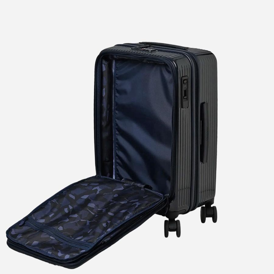 最大51% 3/8限定 2年保証＋特典 限定色 イノベーター スーツケース Mサイズ 55L INV155 フロントオープン ストッパー付き 軽量 中型 黒 ブラック innovator | innovator | 33