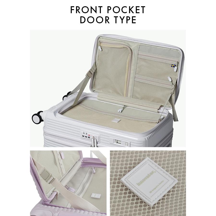 2年保証＋特典 イノベーター スーツケース Mサイズ 45L INV550DOR フロントオープン ブックオープン ストッパー 静音 軽量 innovator sgpr | innovator | 21