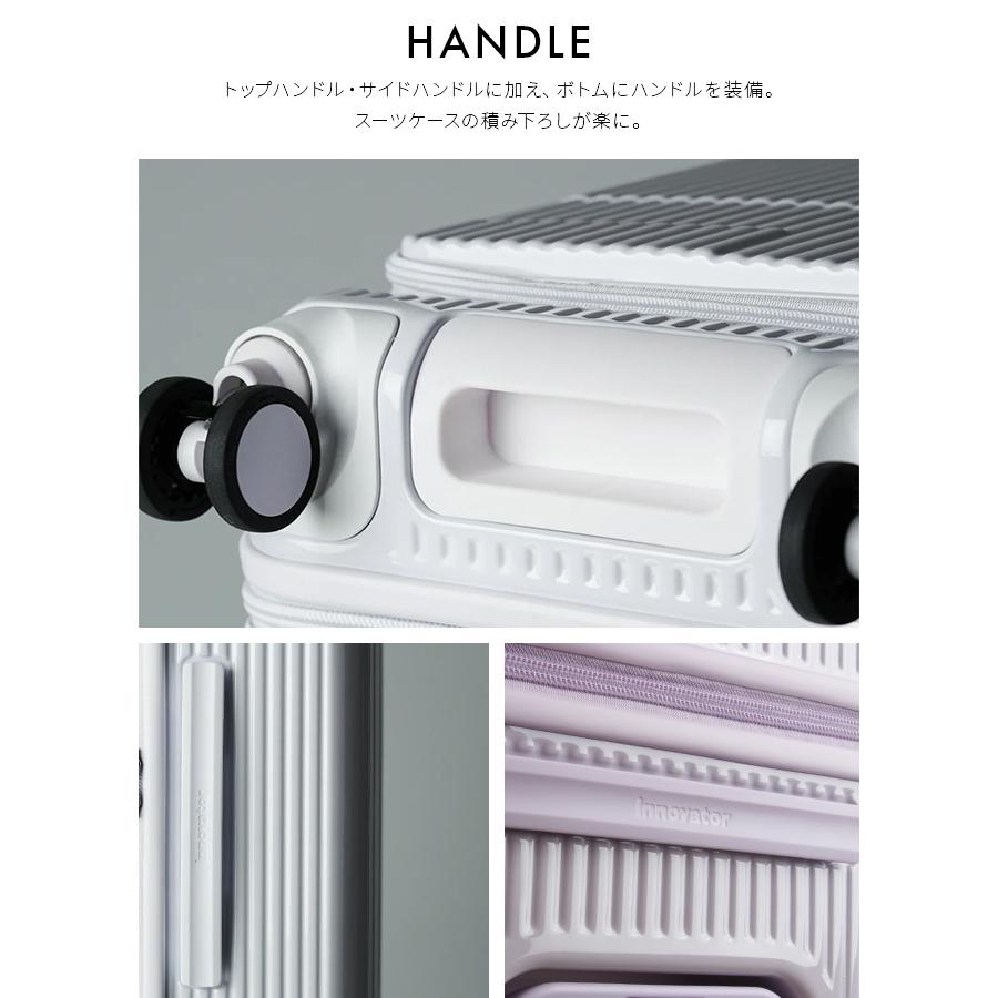最大51% 12/26限定 2年保証＋特典 イノベーター スーツケース Mサイズ 45L INV550DOR フロントオープン ブックオープン ストッパー 静音 軽量 innovator | innovator | 38