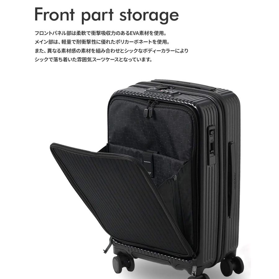 2年保証＋特典 イノベーター スーツケース 機内持ち込み Sサイズ SS 38L 軽量 フロントオープン 静音キャスター innovator INV5EVA | innovator | 09