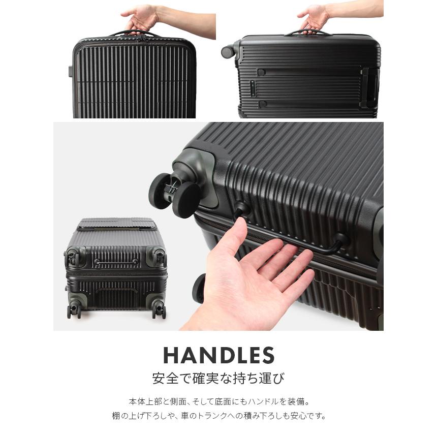 最大50% 12/25限定 2年保証＋特典 イノベーター スーツケース Mサイズ 62L INV60 フロントオープン トップオープン ストッパー 静音 軽量 innovator sgpr | innovator | 18