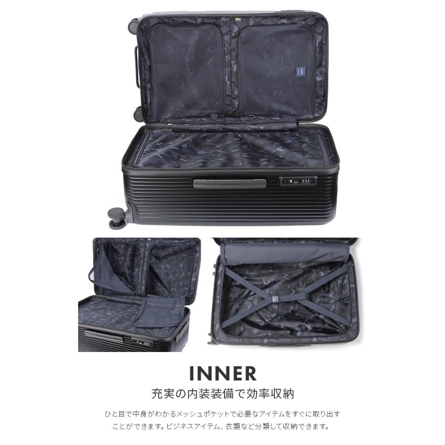 最大50% 12/25限定 2年保証＋特典 イノベーター スーツケース Lサイズ 92L INV80 ストッパー コンテナ型 静音 軽量 大容量 大型 無料受託手荷物 innovator sgpr | innovator | 19