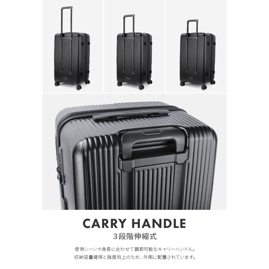 最大50% 12/25限定 2年保証＋特典 イノベーター スーツケース Lサイズ 92L INV80 ストッパー コンテナ型 静音 軽量 大容量 大型 無料受託手荷物 innovator sgpr | innovator | 21