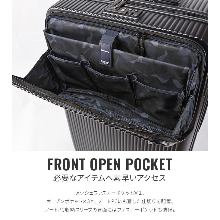 最大51% 8/23限定 2年保証＋特典 イノベーター スーツケース Lサイズ 92L INV90 フロントオープン トップオープン 静音キャスター ストッパー innovator sgpr | innovator | 09