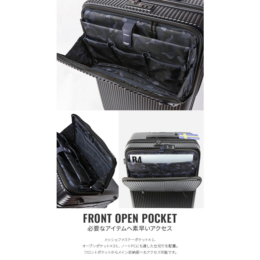 最大51% 8/21限定 2年保証＋特典 イノベーター スーツケース Lサイズ 92L INV90 フロントオープン トップオープン 静音キャスター ストッパー innovator | innovator | 33