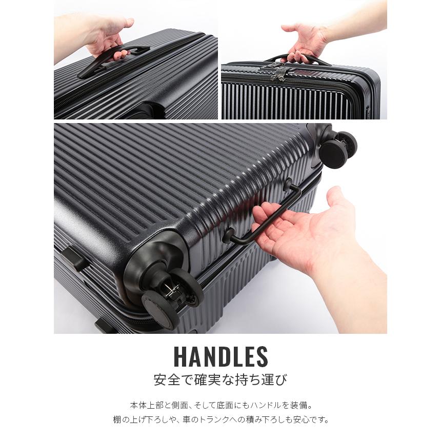 最大51% 8/21限定 2年保証＋特典 イノベーター スーツケース Lサイズ 92L INV90 フロントオープン トップオープン 静音キャスター ストッパー innovator | innovator | 37