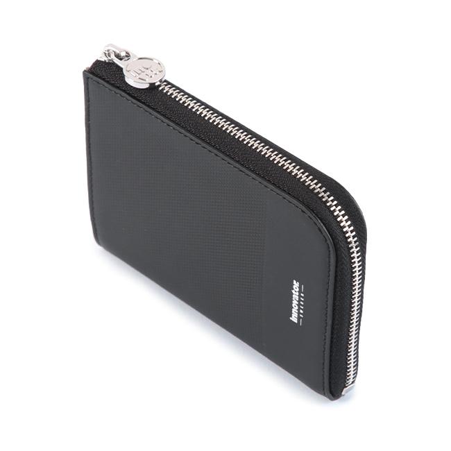 240　なめ　モダンブラックのスリムなお財布　ミドルウォレット plwol0002top.jpg