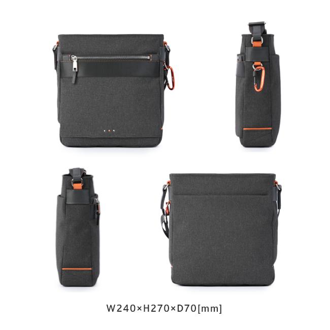 IS/IT（イズイット） ショルダーバッグ 軽量 防水 撥水 縦型 小さめ 斜