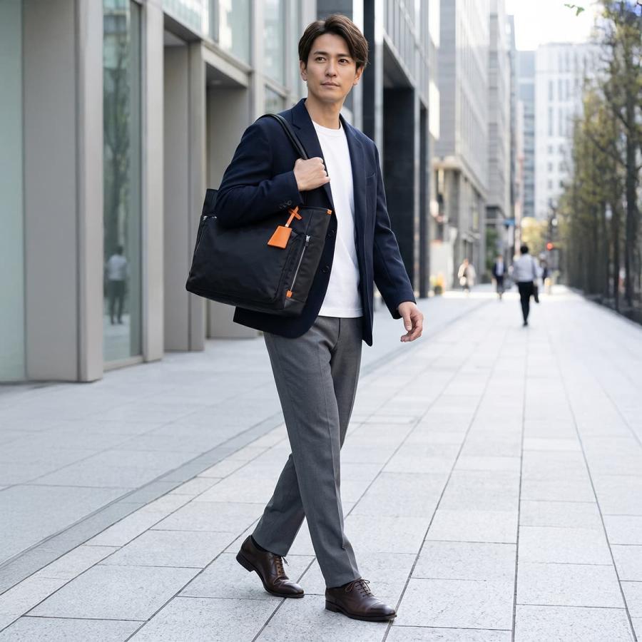 最大50% 9/6限定 イズイット フロント トートバッグ メンズ ブランド ファスナー付き A4 IS/IT Front 936711 | IS/IT | 03