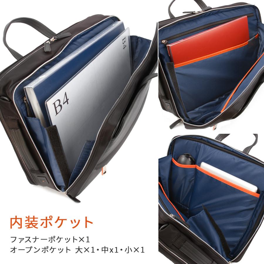 IS/IT イズイット 3way 2層 ビジネスバッグ　ネイビー イズイット IS/IT IS/IT リュック ビジネスリュック ビジネス
