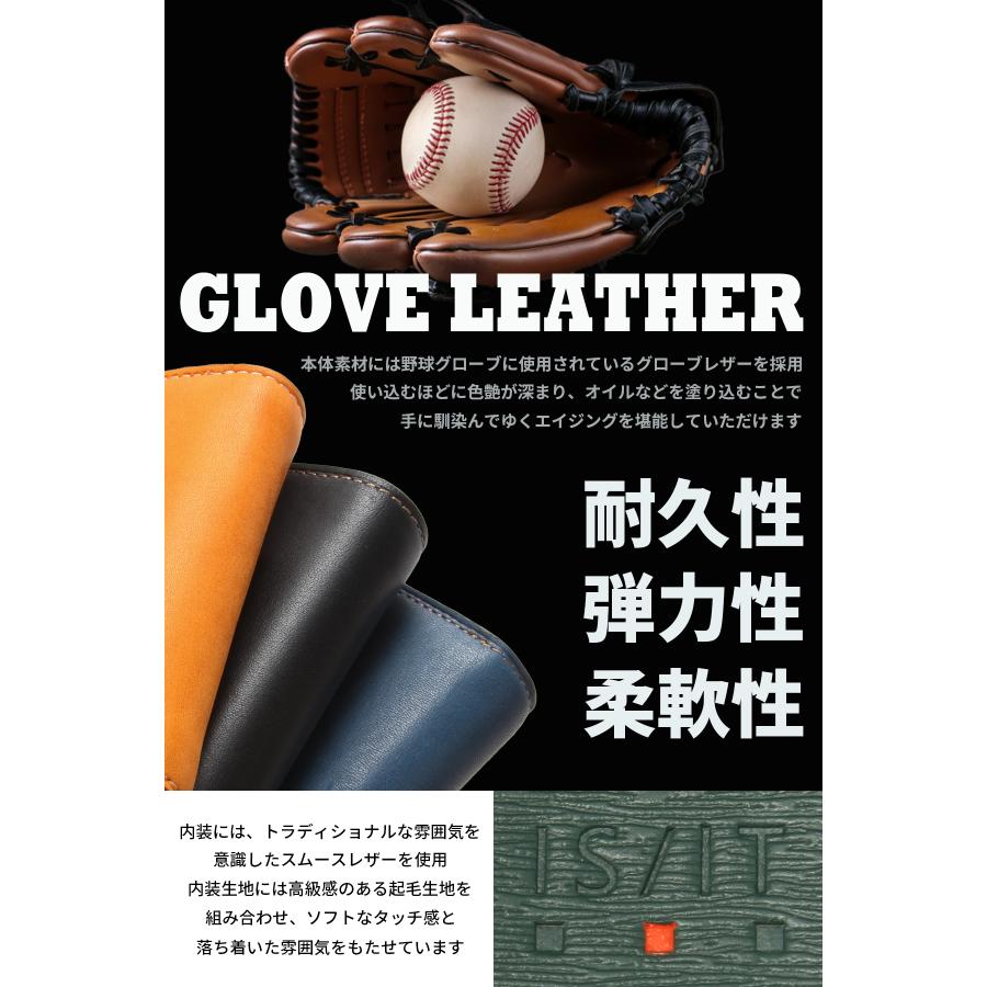 最大51% 2/17まで IS/IT 財布 二つ折り財布 本革 ミドルウォレット イズイット グローブ メンズ レディース ブランド GLOVE 948604 | IS/IT | 08