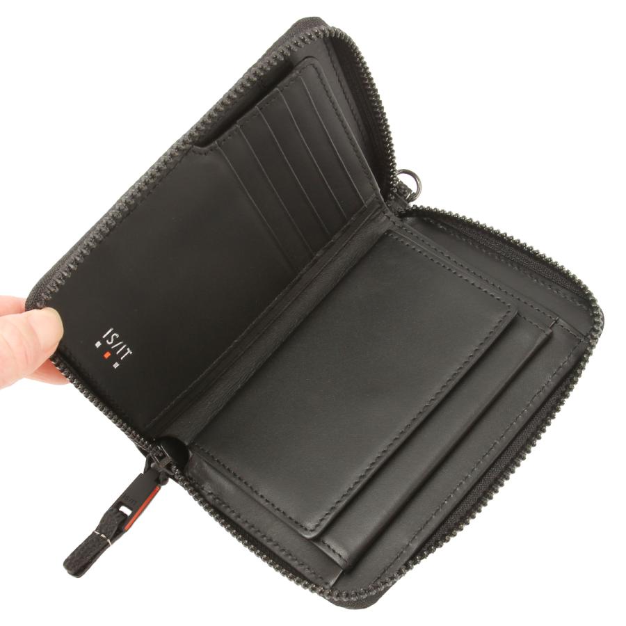 最大42% 9/15限定 イズイット ダンク 財布 二つ折り財布 本革 ミドルウォレット ラウンドファスナー メンズ レディース バスケットボール IS/IT Dunk 951613 | IS/IT | 06