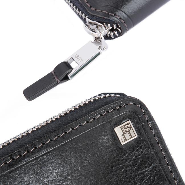 ISIT 財布　黒 IS/IT 最大51%☆8/24限定 イズイット 長財布 ツール 本革 革