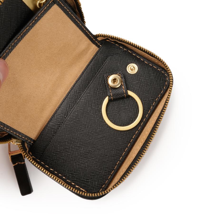 最大46% 2/19限定 イズイット モノクロ キーケース スマートキー カード メンズ ラウンドファスナー 本革 IS/IT Monochro 967602 | IS/IT | 13