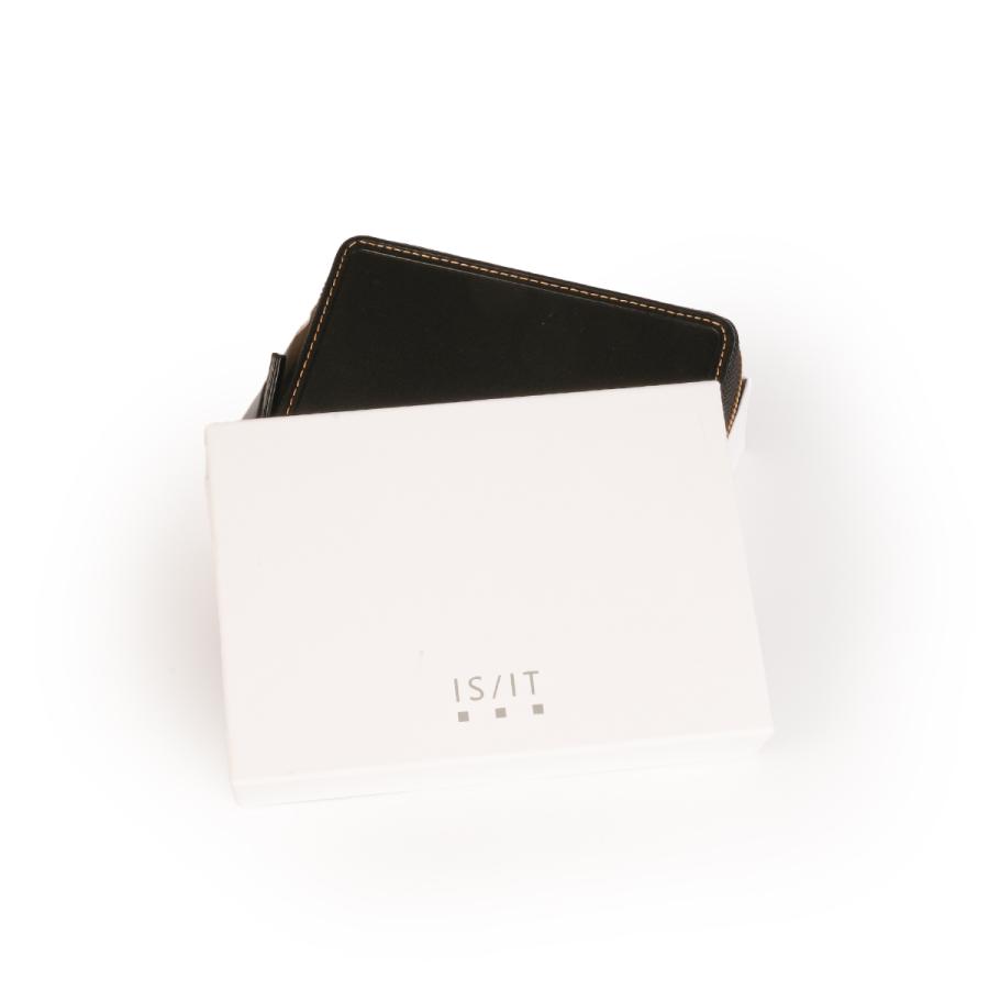 最大51% 9/15限定 IS/IT イズイット 二つ折り財布 ミドル財布 メンズ ブランド レザー 本革 大容量 大きめ ミドルウォレット モノクロ Monochro 967604 | IS/IT | 14
