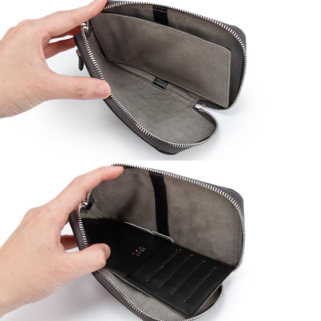 最大51% 2/17まで IS/IT イズイット スマホショルダー メンズ ブランド レザー 本革 軽量 薄型 縦型 斜めがけ 小さめ モバイルショルダー ISIT ノボ II 972121 | IS/IT | 09