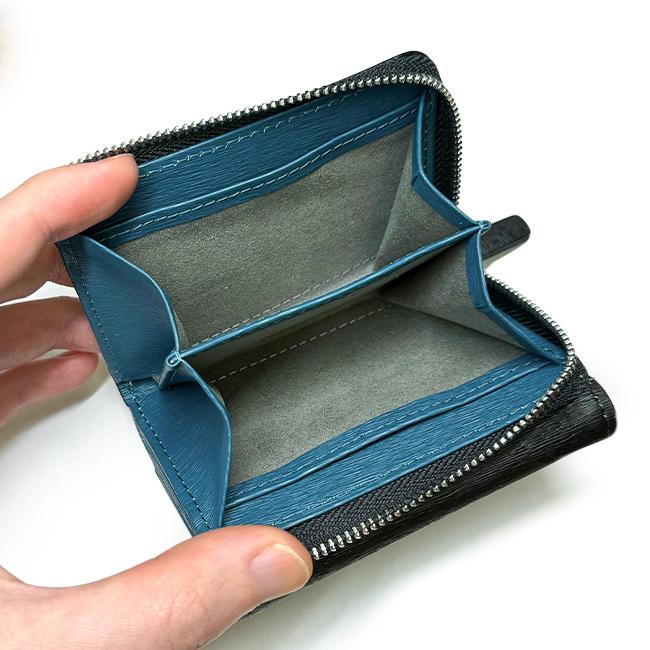 あたまかな　イズイット 3つ折り財布 コンパクトデザイン ネイビー あたまかな イズイット 3つ折り財布 コンパクトデザイン