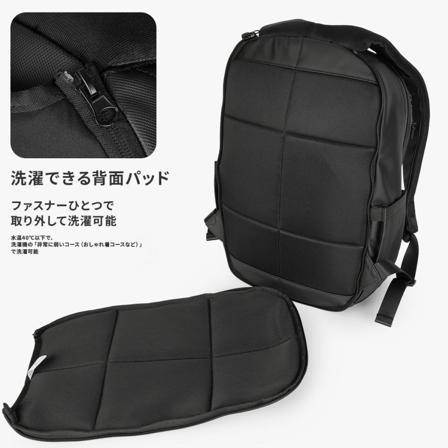 最大50% 9/17限定 イズイット コラボ ビジネスリュック メンズ 小さめ A4 13.3インチ PC収納 防水 止水ファスナー 通勤 着脱式背面パッド IS/IT WWS 981701 | IS/IT | 14