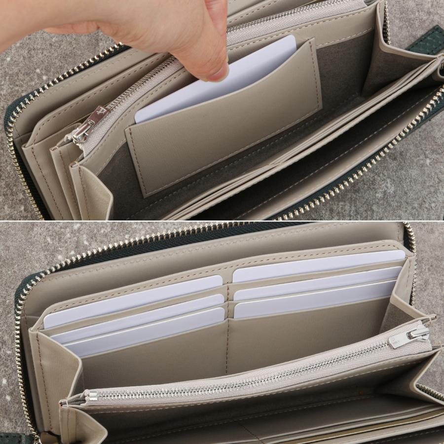 最大55% 1/30から イズイット パイソン 長財布 メンズ レディース ブランド ラウンドファスナー レザー 本革 日本製 大容量 IS/IT Python 983603 | IS/IT | 11