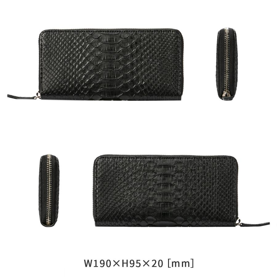 最大55% 1/30から イズイット パイソン 長財布 メンズ レディース ブランド ラウンドファスナー レザー 本革 日本製 大容量 IS/IT Python 983603 | IS/IT | 06