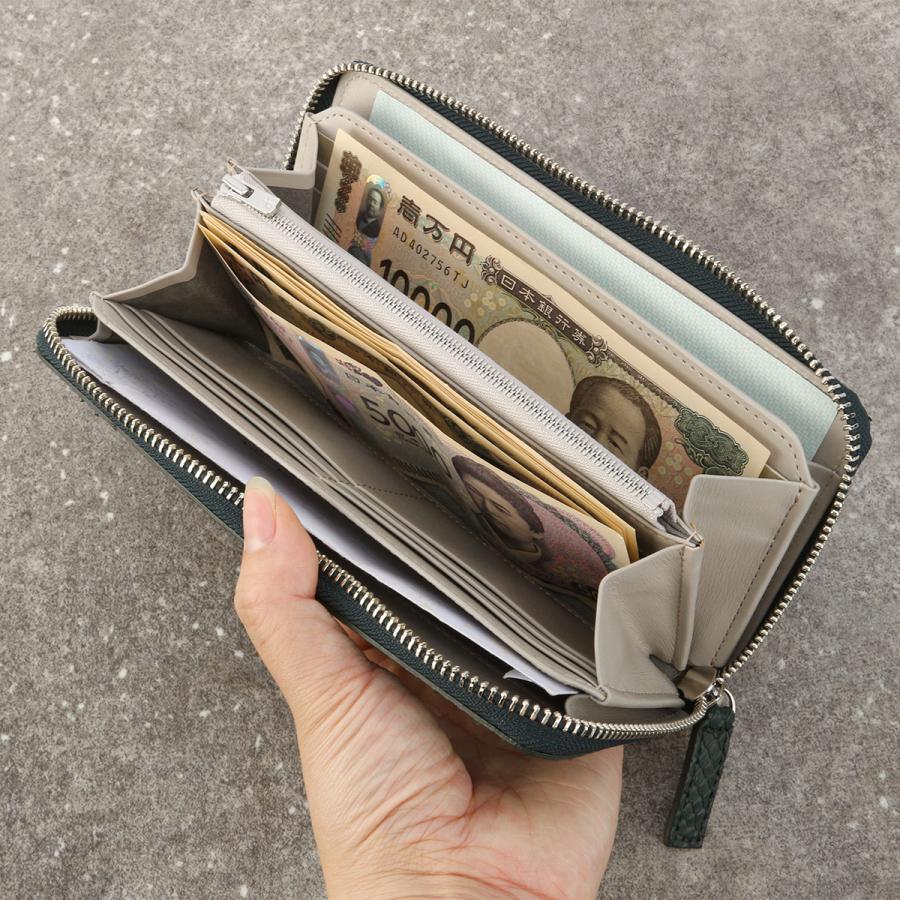 最大55% 1/30から イズイット パイソン 長財布 メンズ レディース ブランド ラウンドファスナー レザー 本革 日本製 大容量 IS/IT Python 983603 | IS/IT | 09