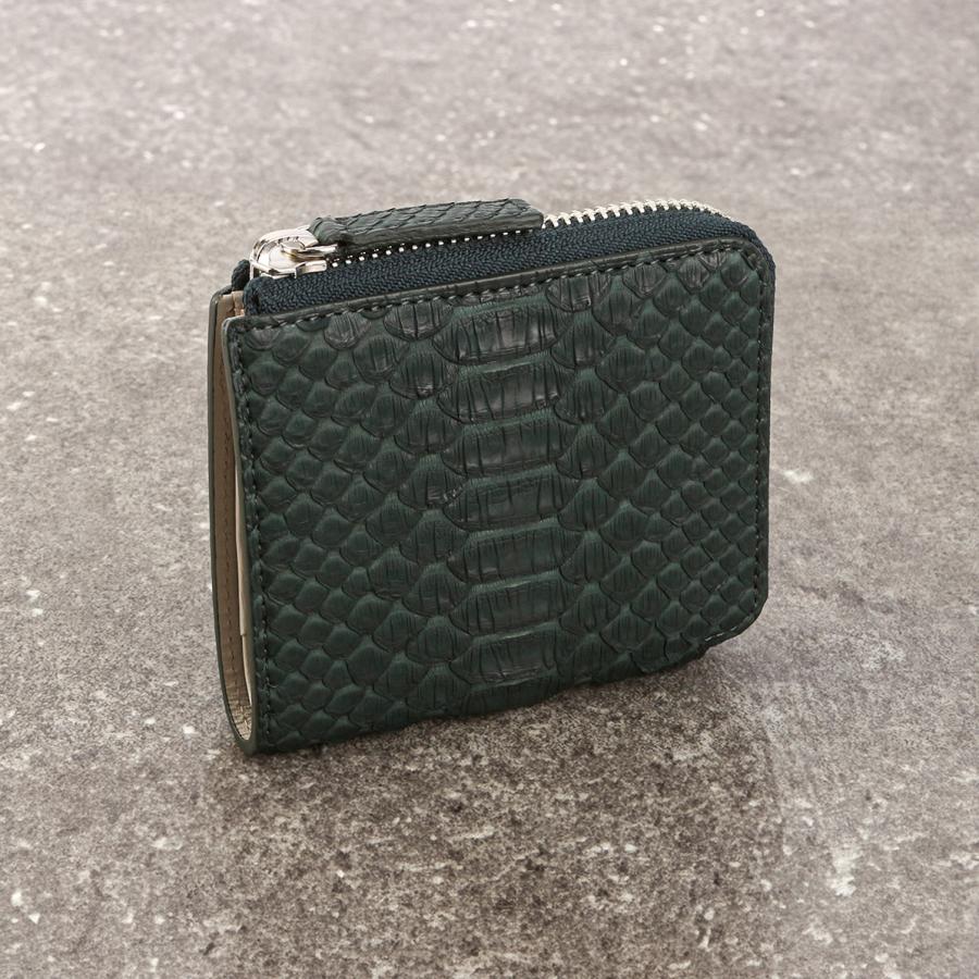 最大50% 9/8限定 イズイット パイソン 二つ折り財布 メンズ レディース ブランド レザー 本革 IS/IT Python 983604 | IS/IT | 14