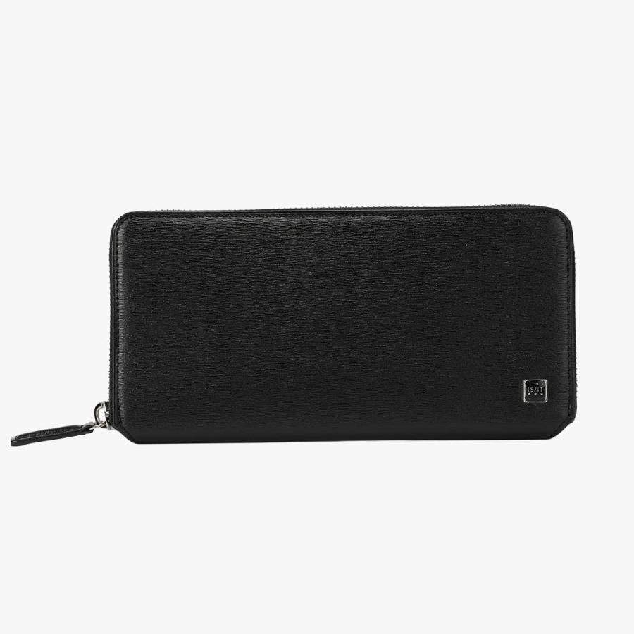 最大50% 9/8限定 IS/IT イズイット ポリマー 長財布 ラウンドファスナー 本革 エンボスレザー 化粧箱付き ギフト ISIT 989607 | IS/IT | 07