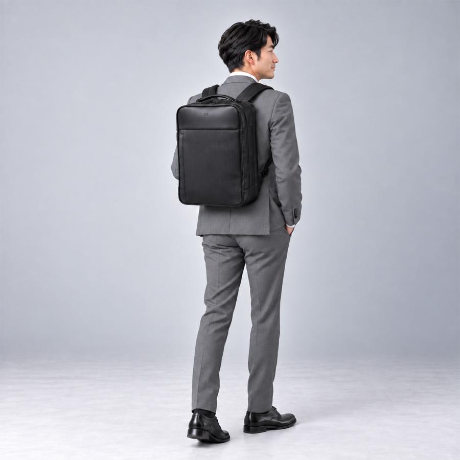 最大50% 10/22限定 イズイット グリッド リュック ビジネスリュック メンズ ブラック 黒 通勤 A4 B4 IS/IT GRID 993702 | IS/IT | 03