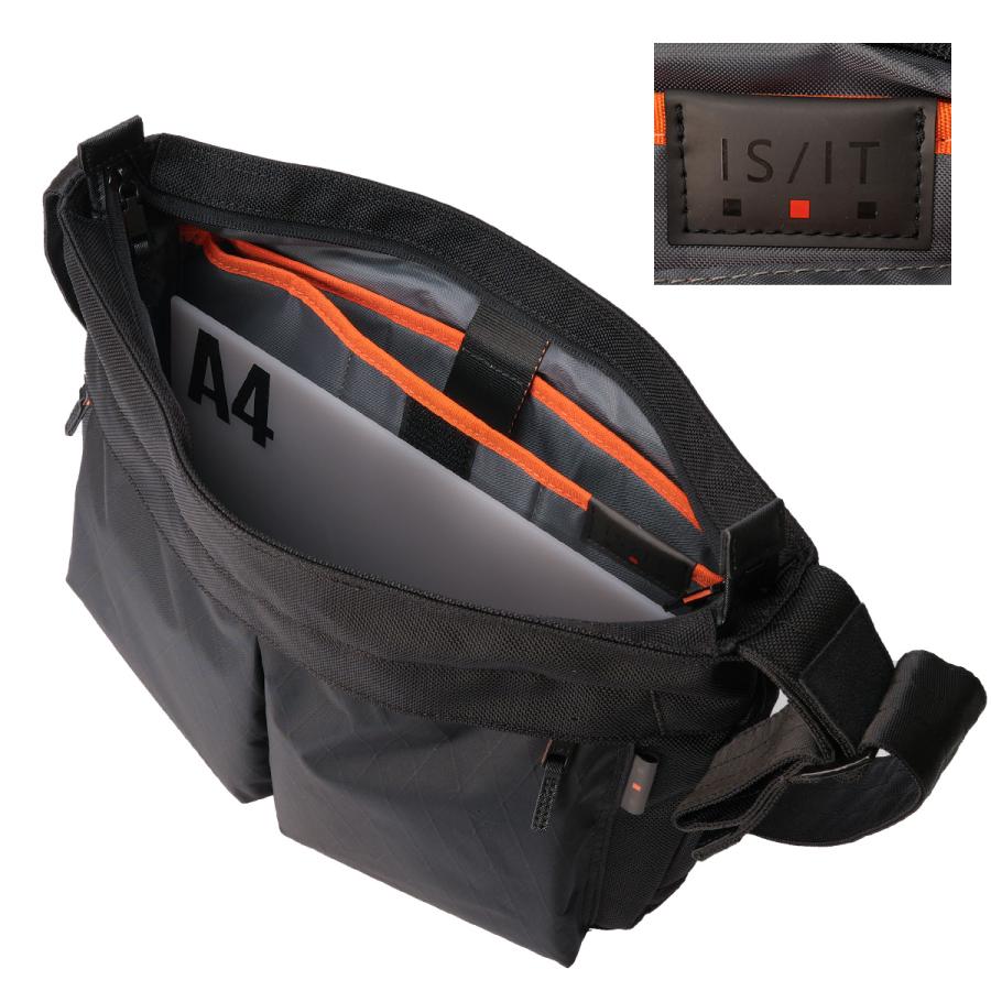 最大50% 1/15限定 イズイット エックスパック ショルダーバッグ A4 撥水 ビジネス ビジカジ メンズ IS/IT X-pac 994101 | IS/IT | 07