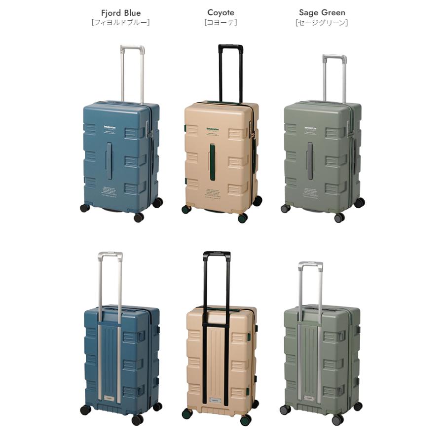 最大50% 12/25限定 2年保証＋特典 イノベーター スーツケース Lサイズ Mサイズ 75L キャリーワゴン コンテナ型 軽量 大容量 大型 innovator IW66 | innovator | 09