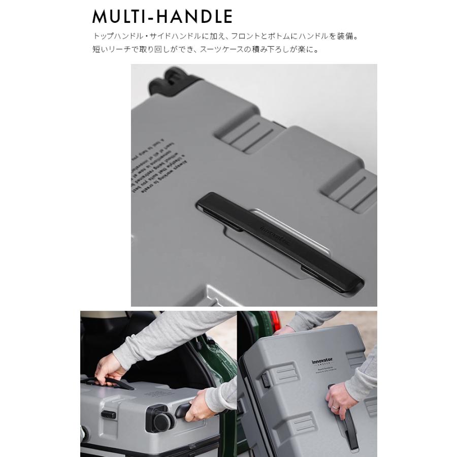 最大50% 12/25限定 2年保証＋特典 イノベーター スーツケース Lサイズ 85L 静音キャスター キャリーワゴン コンテナ型 軽量 縦長 大容量 大型 innovator IW88 | innovator | 14