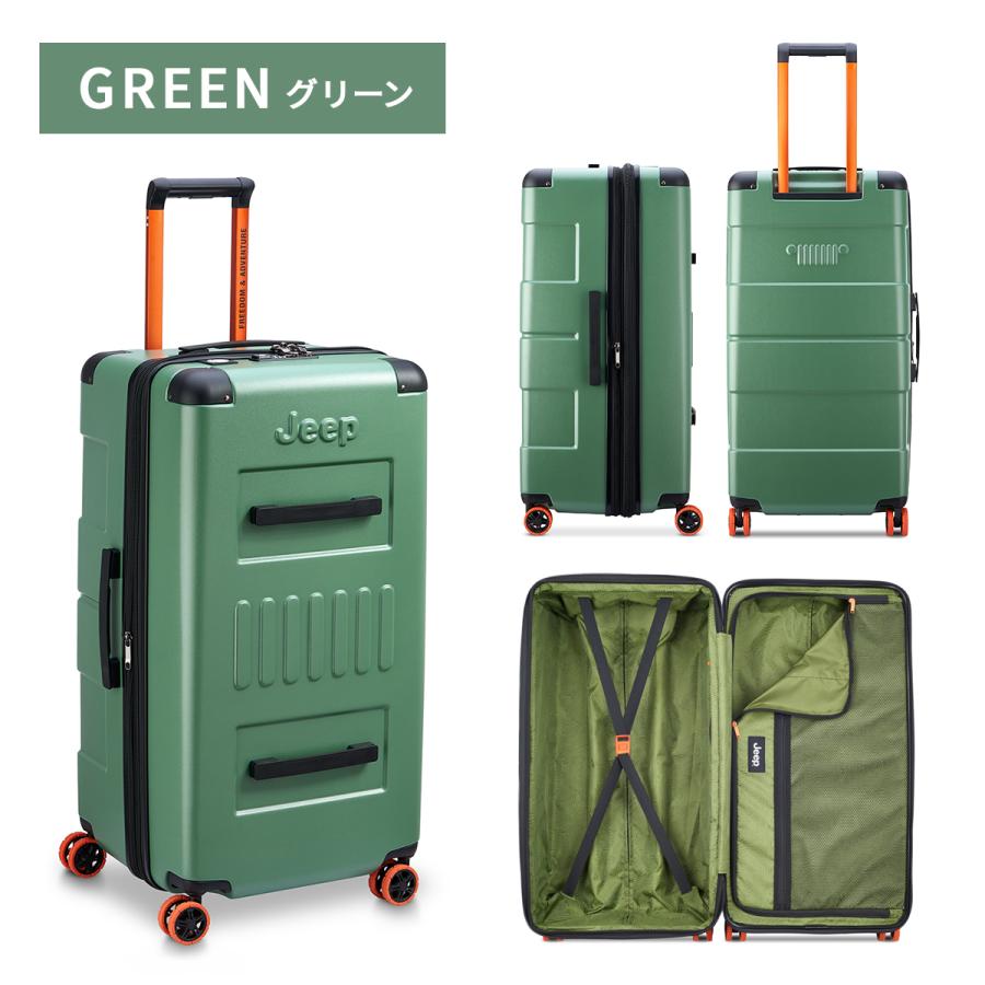 最大50% 8/5限定 ジープ サミット スーツケース Lサイズ LL XL 107L