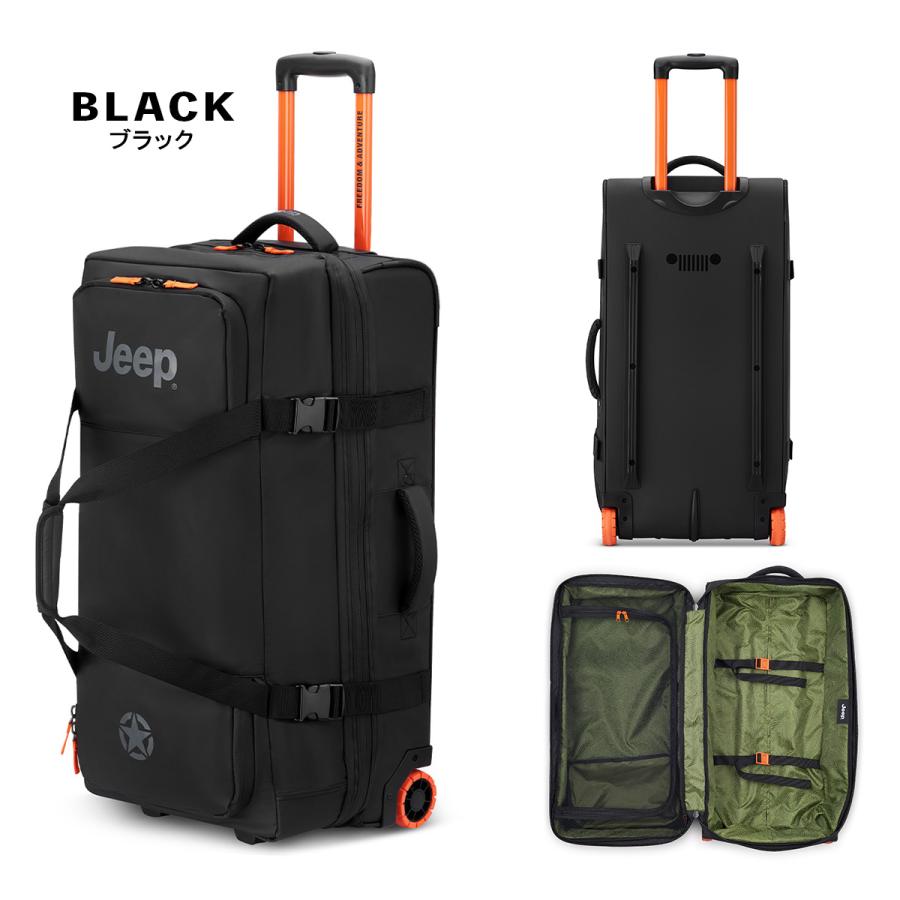 最大50% 3/25限定 JEEP ジープ スーツケース ソフトキャリーケース Mサイズ 64L 軽量 中型 撥水 キャリーバッグ メンズ ブランド カスケード CASCADE J02743240 | ブランド登録なし | 03