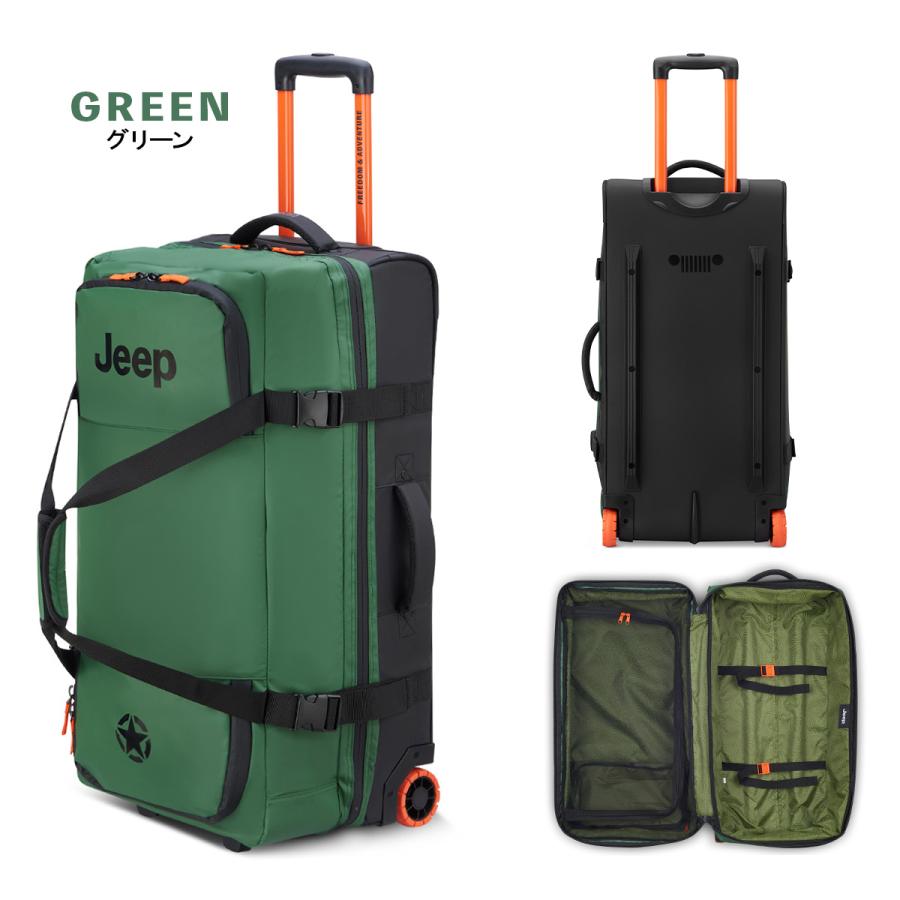 最大50% 3/25限定 JEEP ジープ スーツケース ソフトキャリーケース Mサイズ 64L 軽量 中型 撥水 キャリーバッグ メンズ ブランド カスケード CASCADE J02743240 | ブランド登録なし | 04