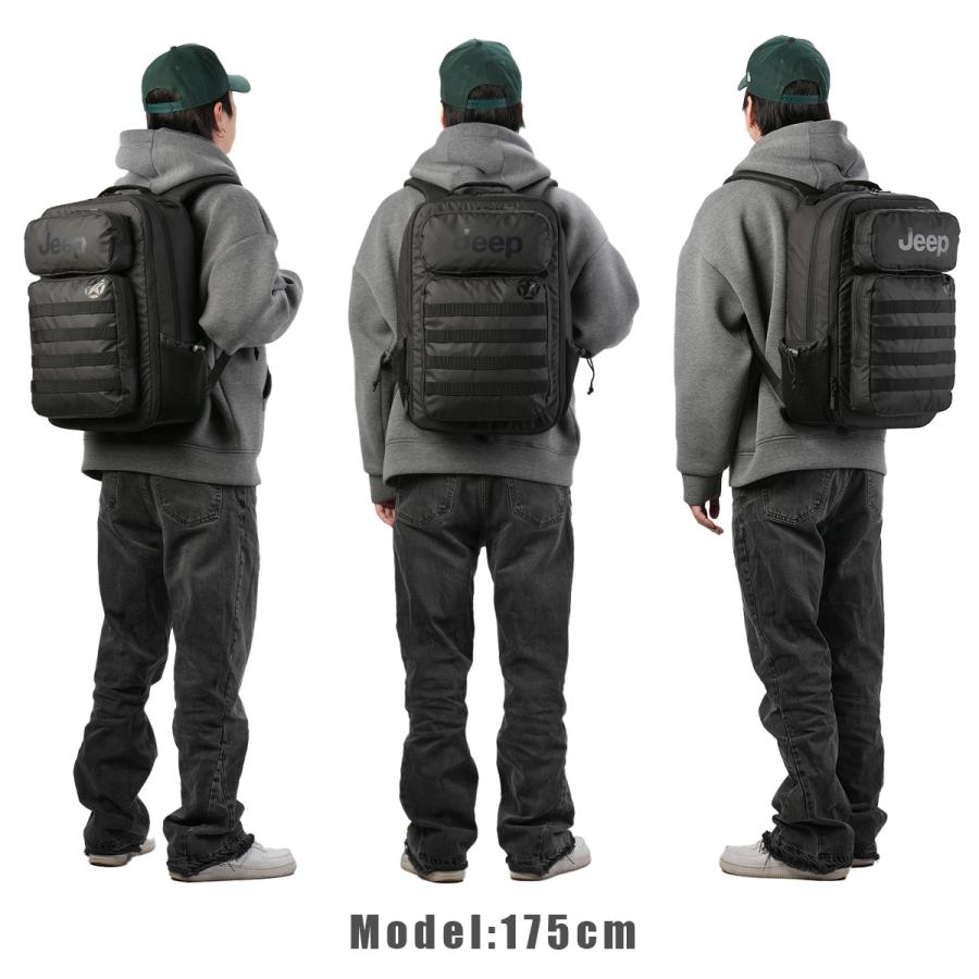 最大50% 1/8限定 JEEP ジープ リュック メンズ ブランド 大容量 軽量 拡張機能 通学 通勤 旅行 黒 大きめ 34L/39L B4 バックパック グレイシャー J02744610 | ブランド登録なし | 07