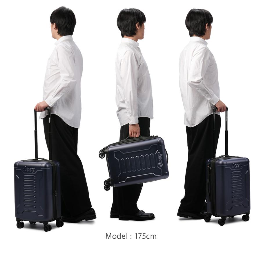 最大42% 9/25限定 ジープ アトモス スーツケース Sサイズ SS 34L/38L 機内持ち込み 拡張機能付き JEEP ATMOS J03744801 キャリーケース キャリーバッグ | ブランド登録なし | 10