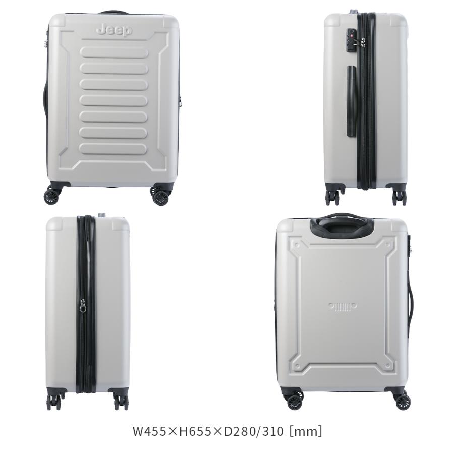 最大46% 1/8限定 ジープ アトモス スーツケース Mサイズ 68L/76L 拡張機能付き 大容量 JEEP ATMOS J03744810 キャリーケース キャリーバッグ | ブランド登録なし | 09
