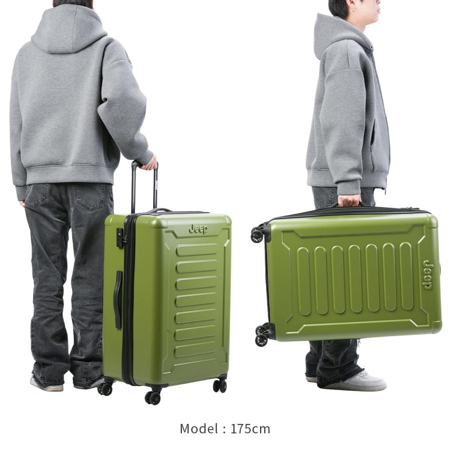 商品レビューで+5%｜ジープ アトモス スーツケース Lサイズ LL XL 100L/110L 拡張機能付き 大型 大容量 JEEP ATMOS J03744821 キャリーケース キャリーバッグ 最大51% 1/13限定 ジープ アトモス スーツケース Lサイズ LL XL 100L