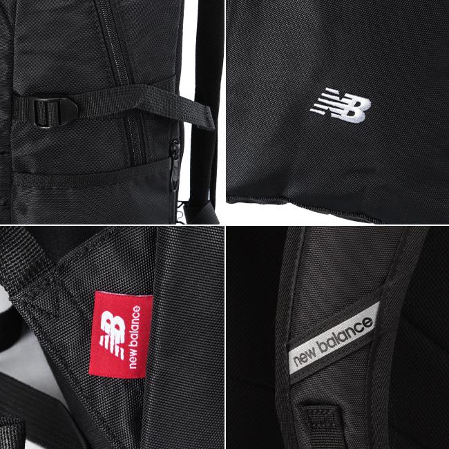 最大42% 3/20限定 ニューバランス リュック 通学 25L 女子 男子 高校生 中学生 軽量 大容量 撥水 抗菌 黒 スクールバッグ NewBalance JABL2615 在庫限り | New Balance | 19