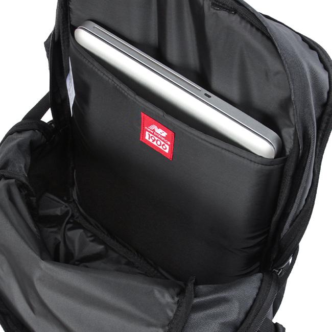 ニューバランス リュック 通学 25L 女子 男子 高校生 中学生 軽量 大容量 撥水 抗菌 黒 スクールバッグ NewBalance JABL2615 在庫限り | New Balance | 13