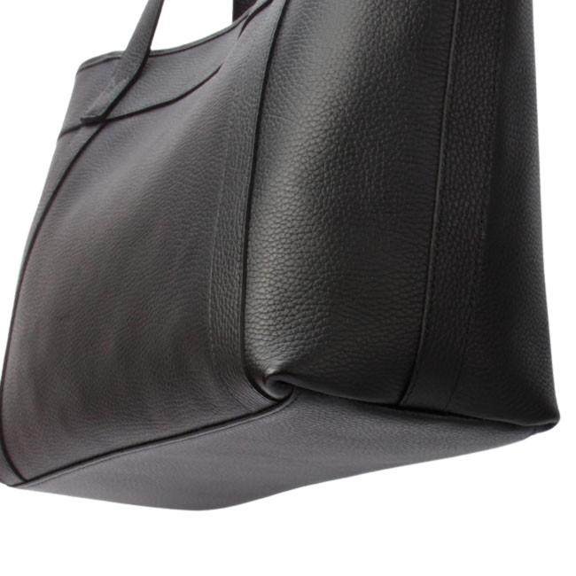 PELLE MORBIDA トートバッグ　黒　トップジップ　本革　A4可 PELLE MORBIDA 最大42% 9/23限定 ペッレモルビダ ジョンストンズ