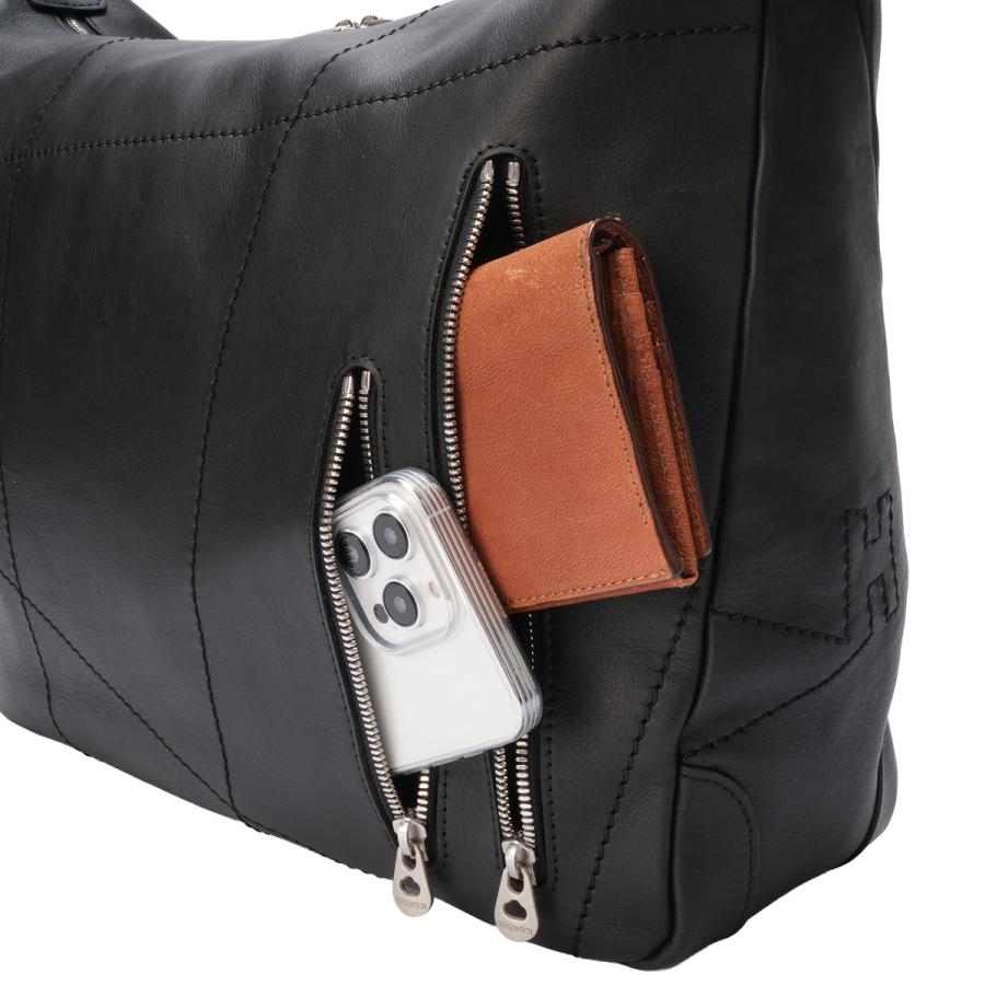 エルゴポック ジャパニーズファームレザー ショルダーバッグ メンズ レディース 本革 日本製 A4 HERGOPOCH JAPAN FARMED LEATHER JF-SL | HERGOPOCH | 09