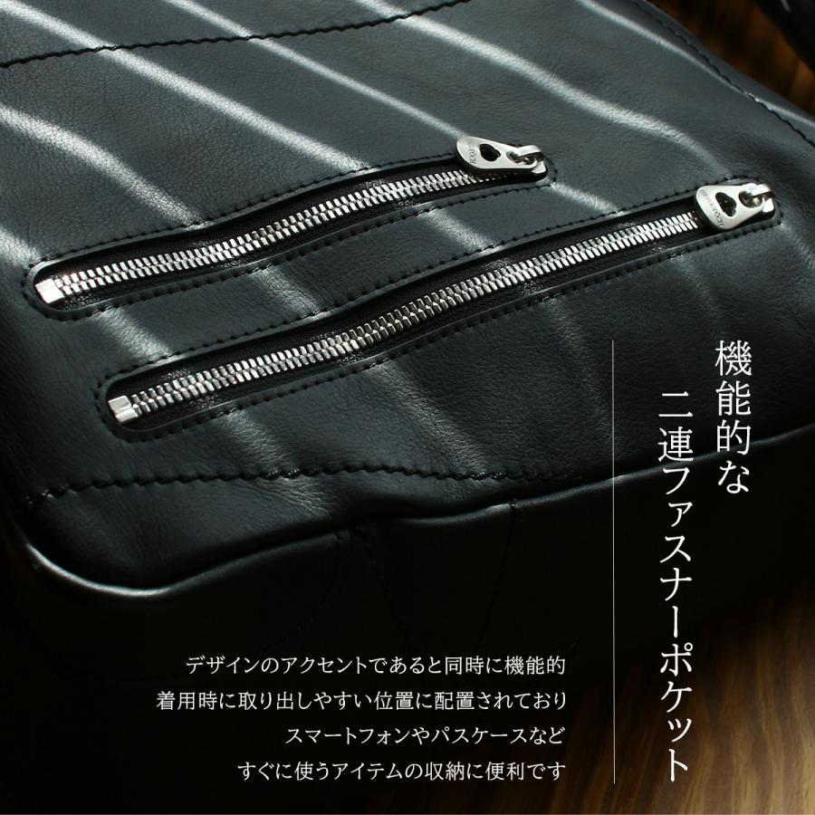 エルゴポック ジャパニーズファームレザー ショルダーバッグ メンズ レディース 本革 日本製 A4 HERGOPOCH JAPAN FARMED LEATHER JF-SL | HERGOPOCH | 16