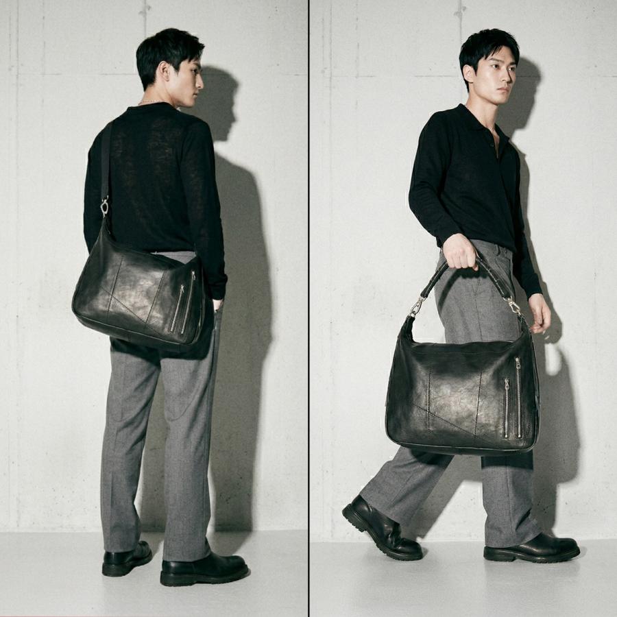 エルゴポック ジャパニーズファームレザー ショルダーバッグ メンズ レディース 本革 日本製 A4 HERGOPOCH JAPAN FARMED LEATHER JF-SL | HERGOPOCH | 05